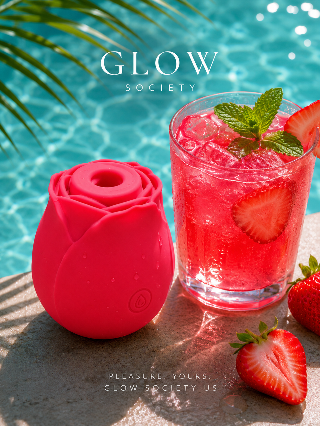 Rose adult toy for women- Glow pleasure rose